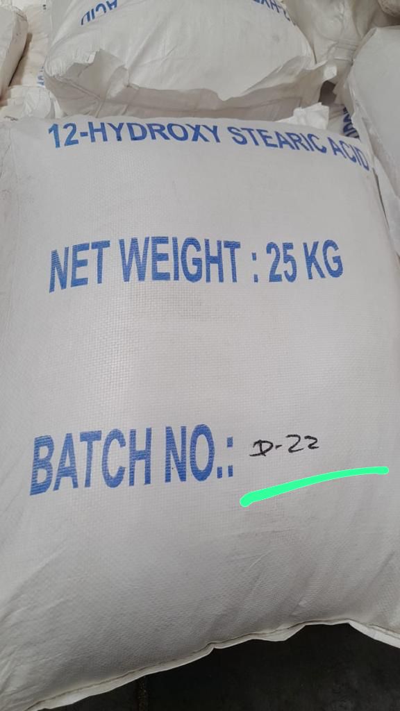 Castor oil drums stacked for shipment