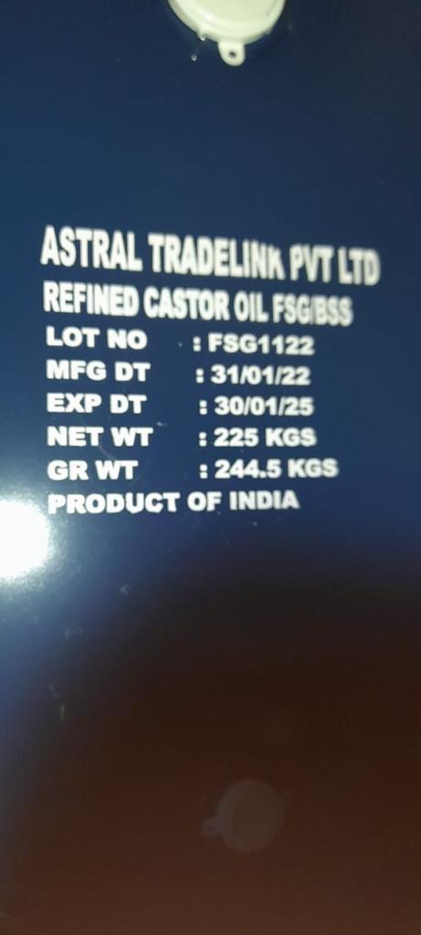 Bulk castor oil solid derivative bags