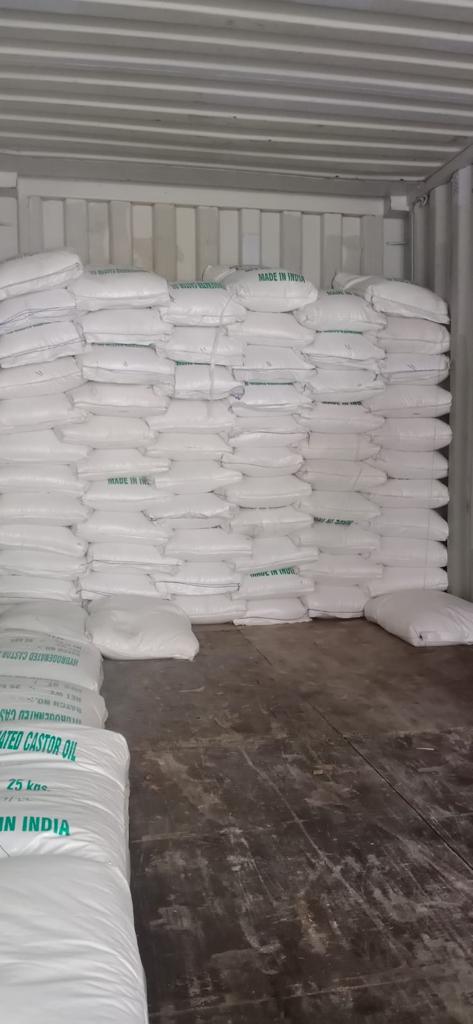 Castor Oil Drums ready for export